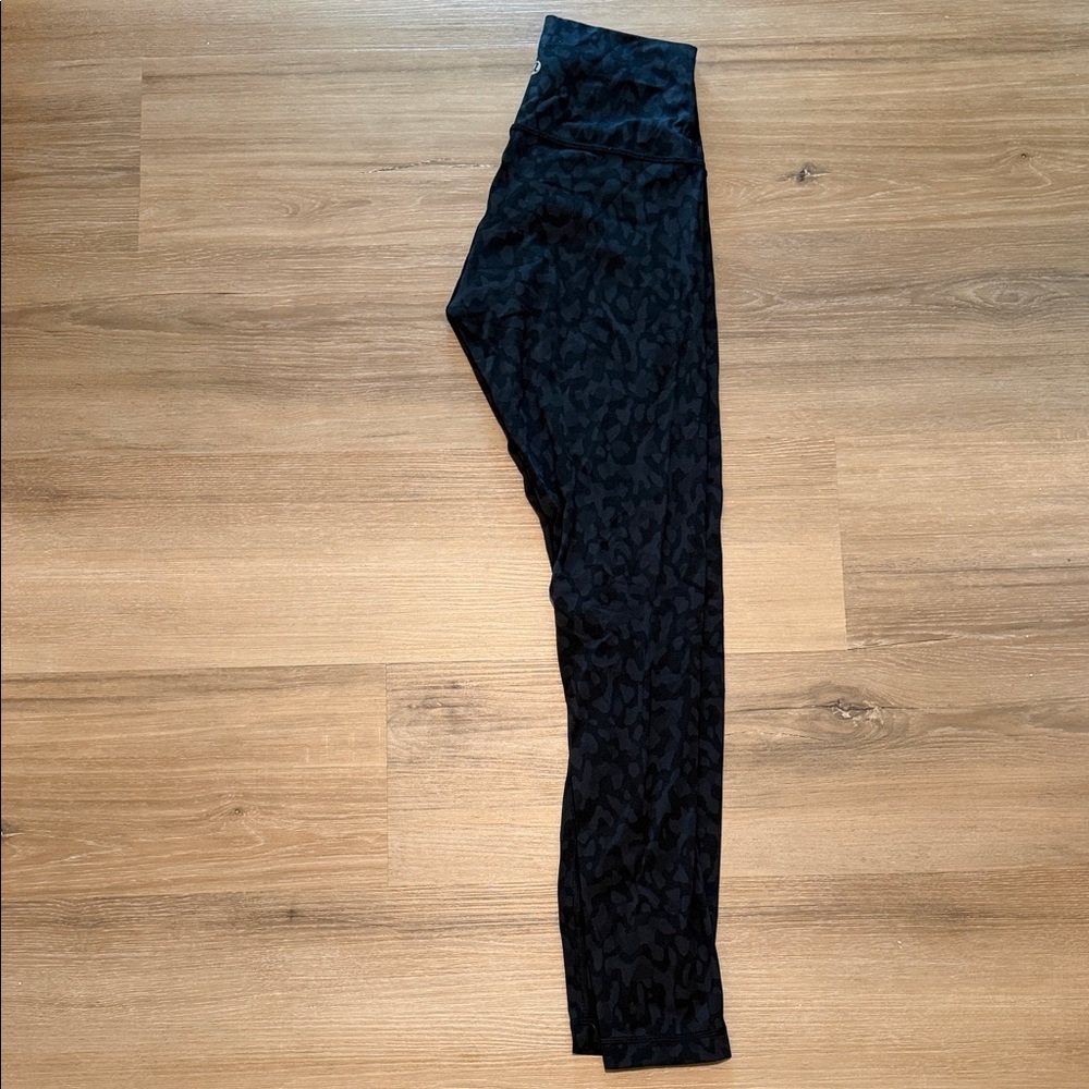 lululemon athletica Black Leopard Print High-Rise Leggings